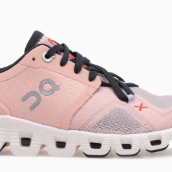 On Running Shoes - On Cloud X 3 Rose Sand Mesh lace-up sneakers, Size 9